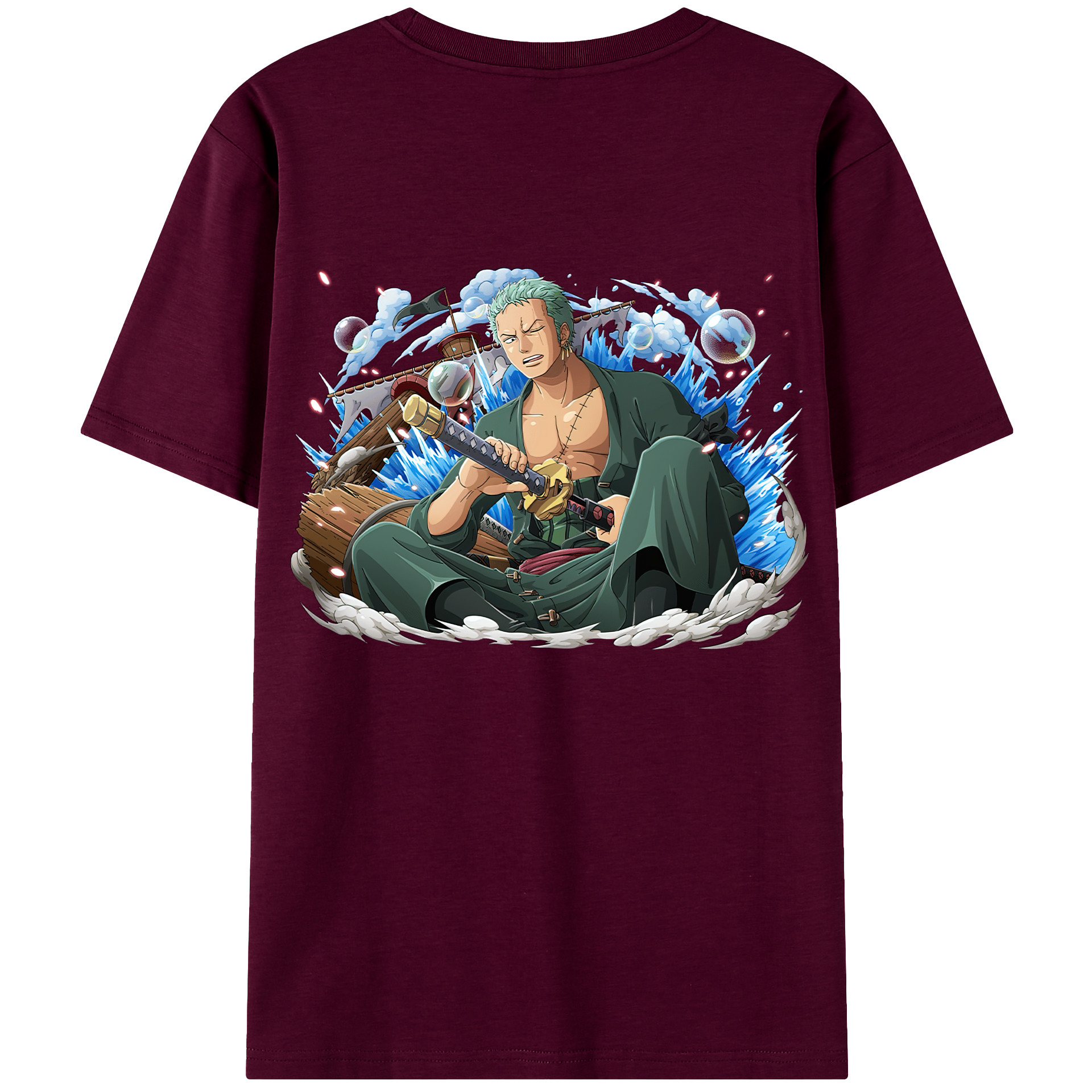 ワンピース ロロノア・ゾロ ONE PIECE Roronoa Zoro レディース半袖Tシャツ(バックプリント)